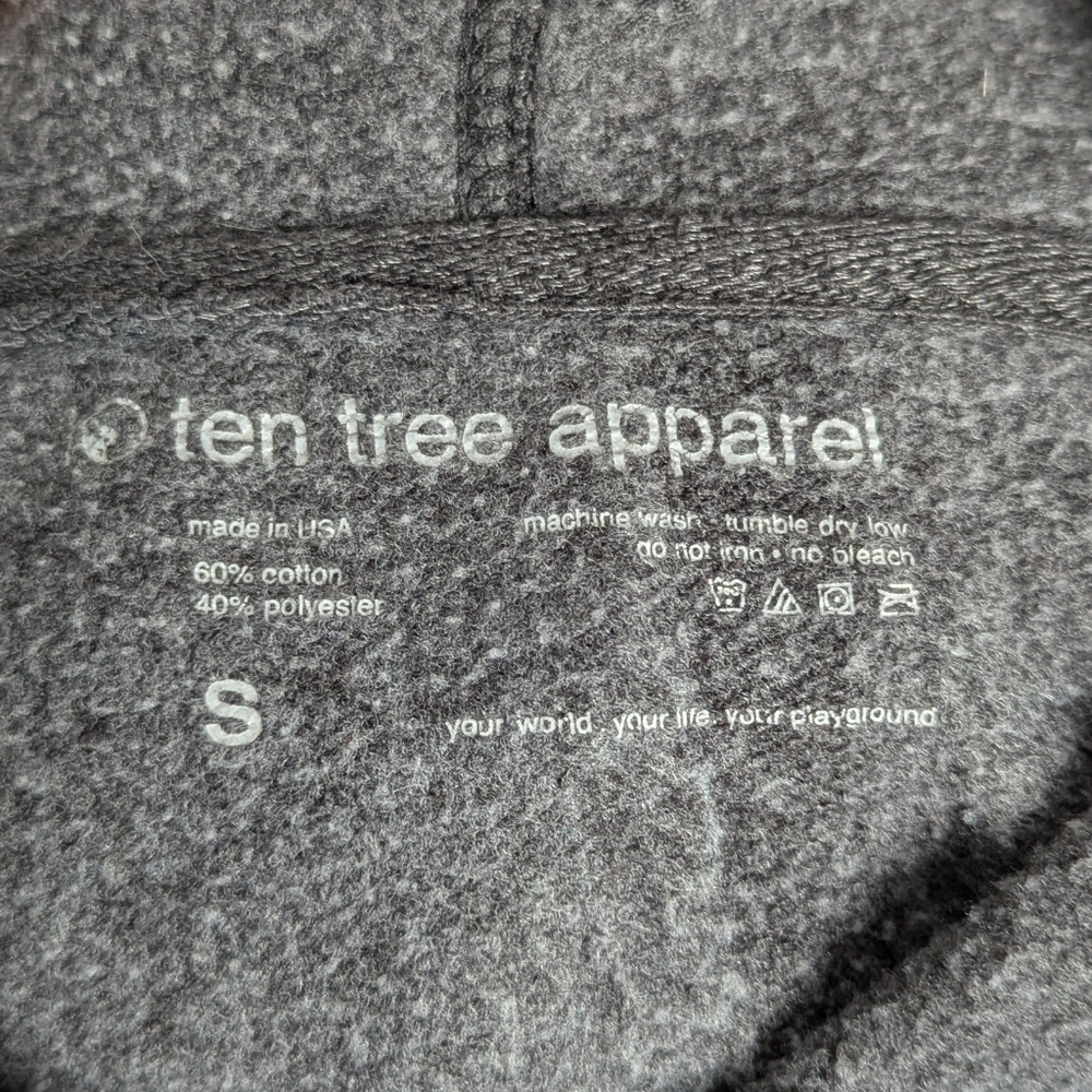 tentree Gray Hoodie with Purple Graphic - Picture 4 of 4